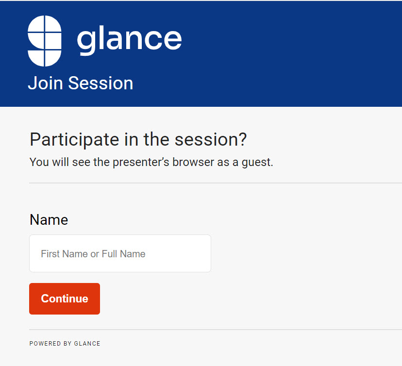 Guest join name prompt