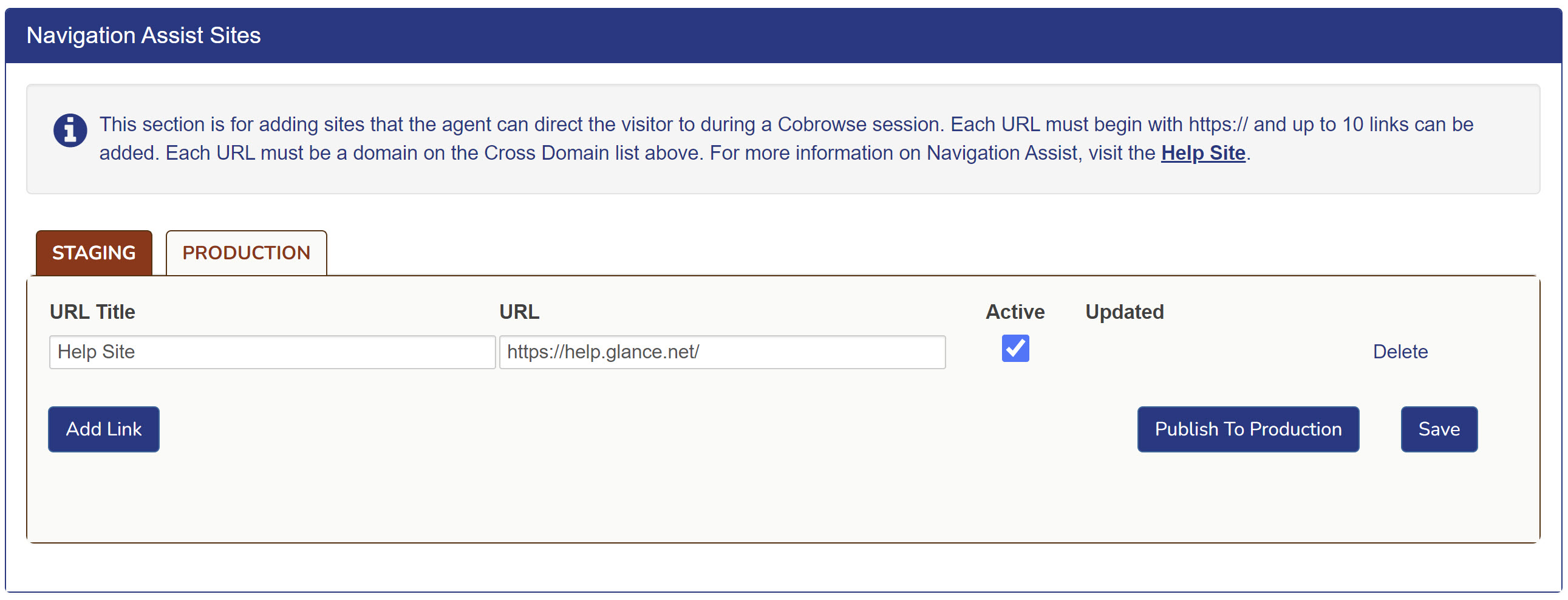 Input URL Title and URL