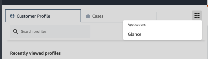 Agent Workspace Apps Menu