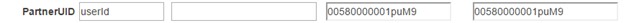 PartnerUID mapped to userId SAML attribute