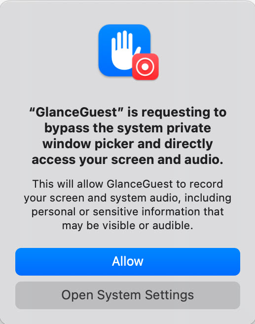 Accessibility access prompt