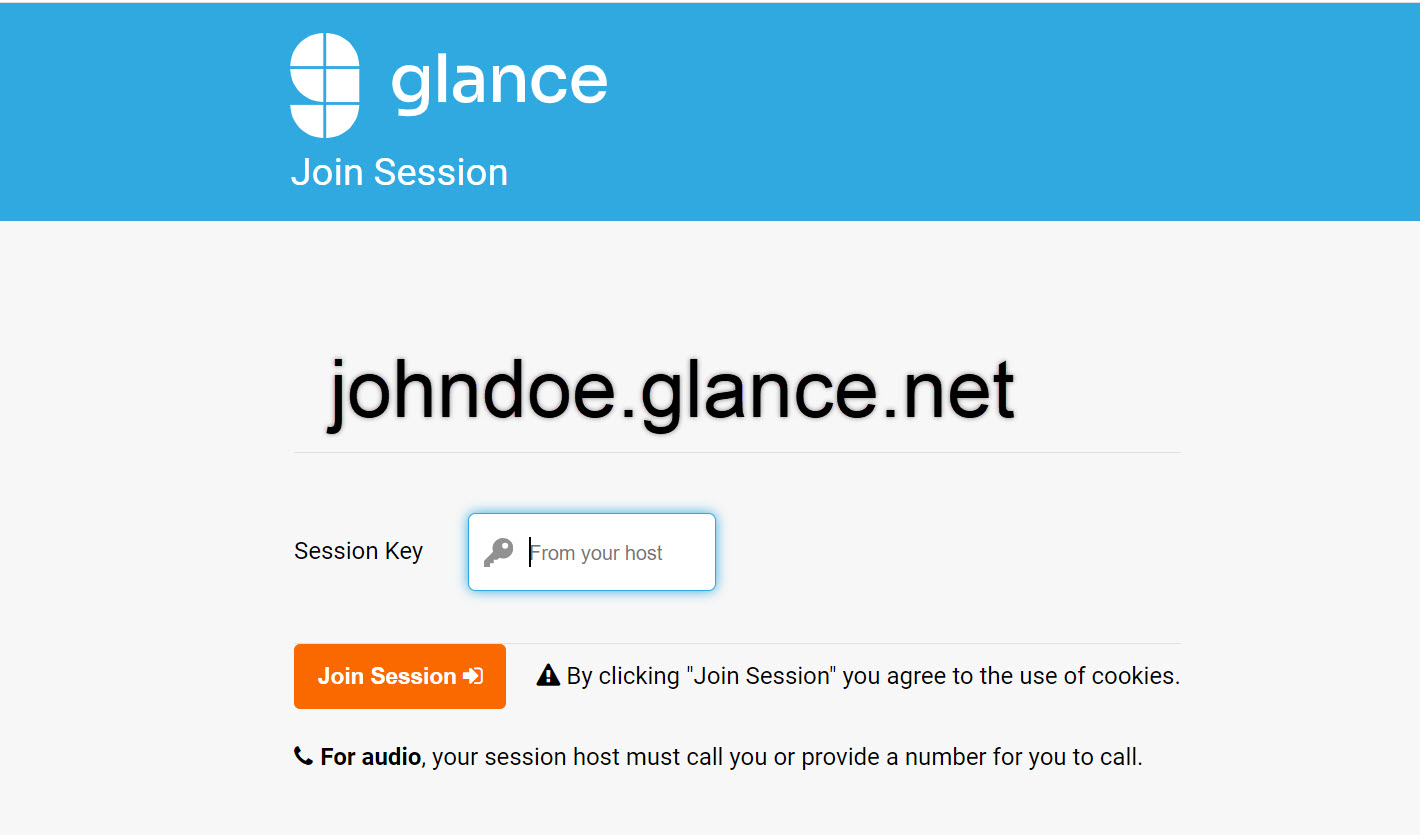 Guest Join Session screen