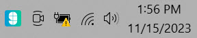 Glance icon in Windows system tray