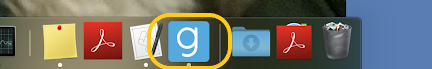 Glance icon in Mac dock