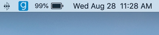 Glance icon in Mac menu bar