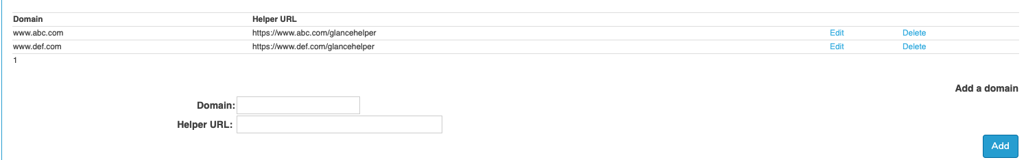 Cross-Domain Settings Configuration