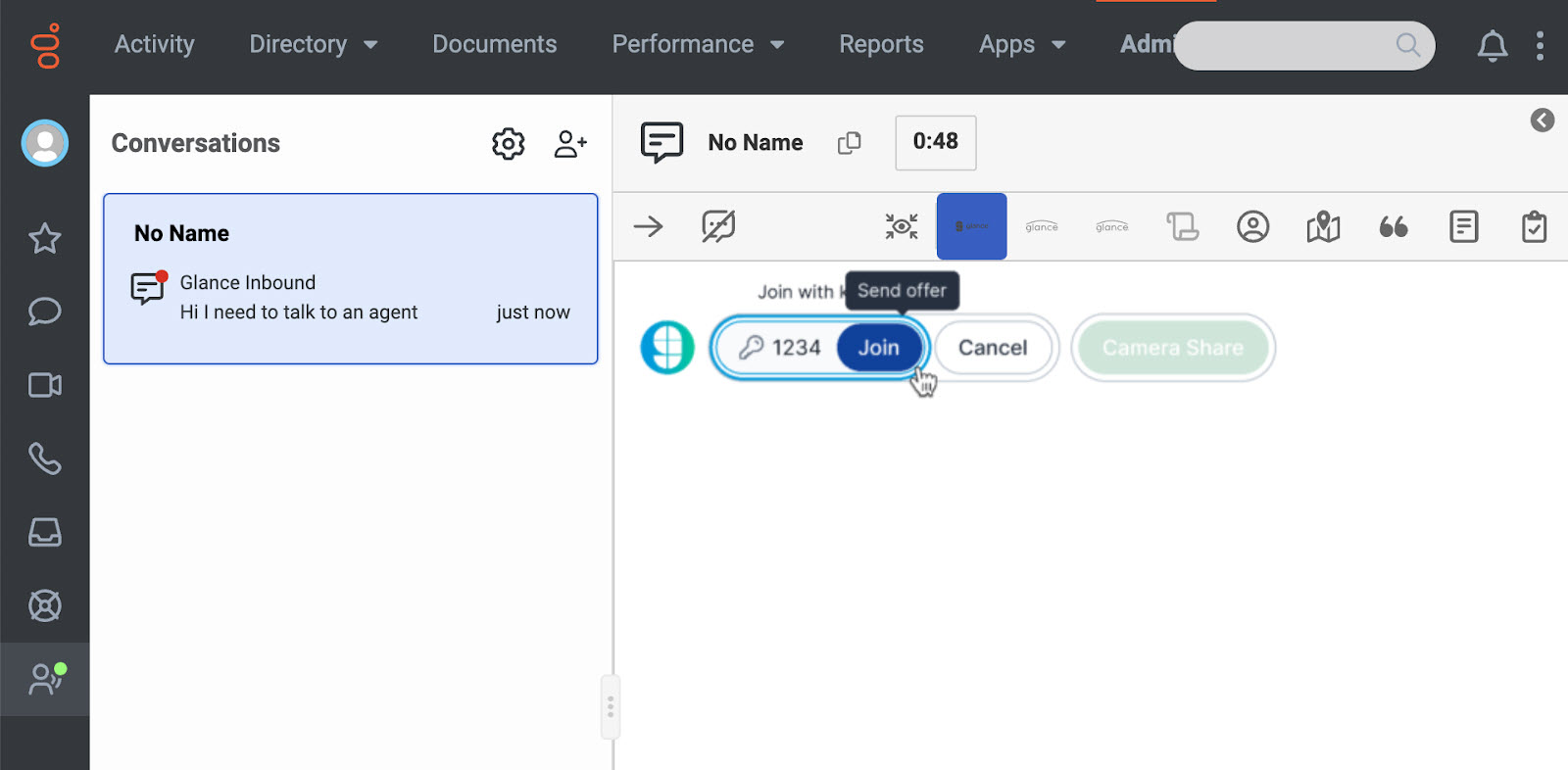 Key-Entry Join Interface in Genesys Cloud CX