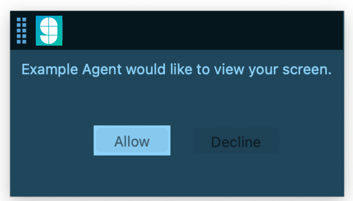 GlanceGuest gesture only prompt