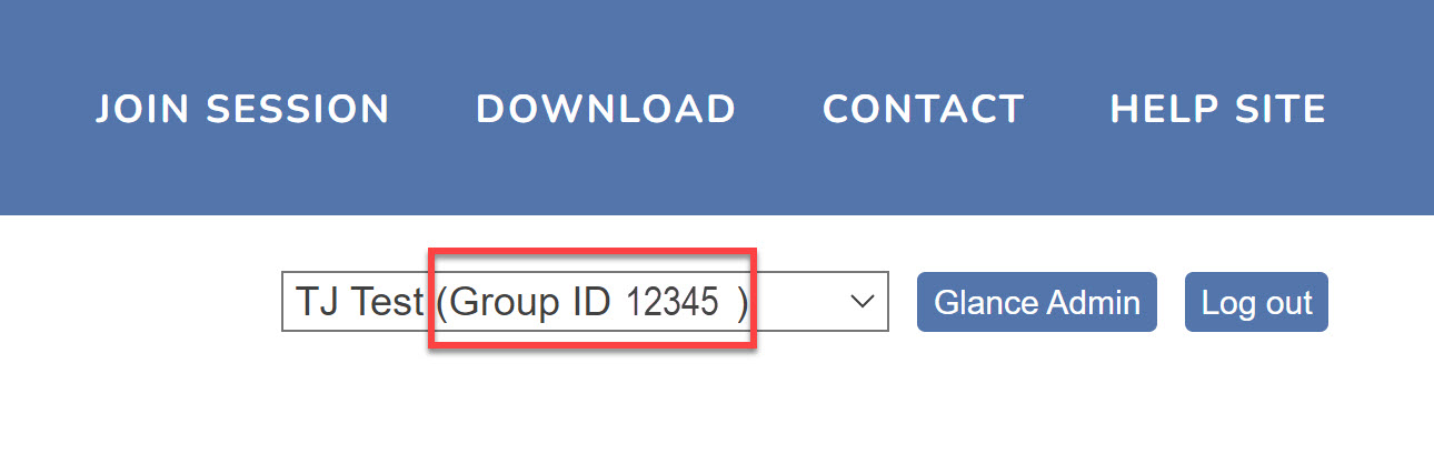 Glance Group ID location