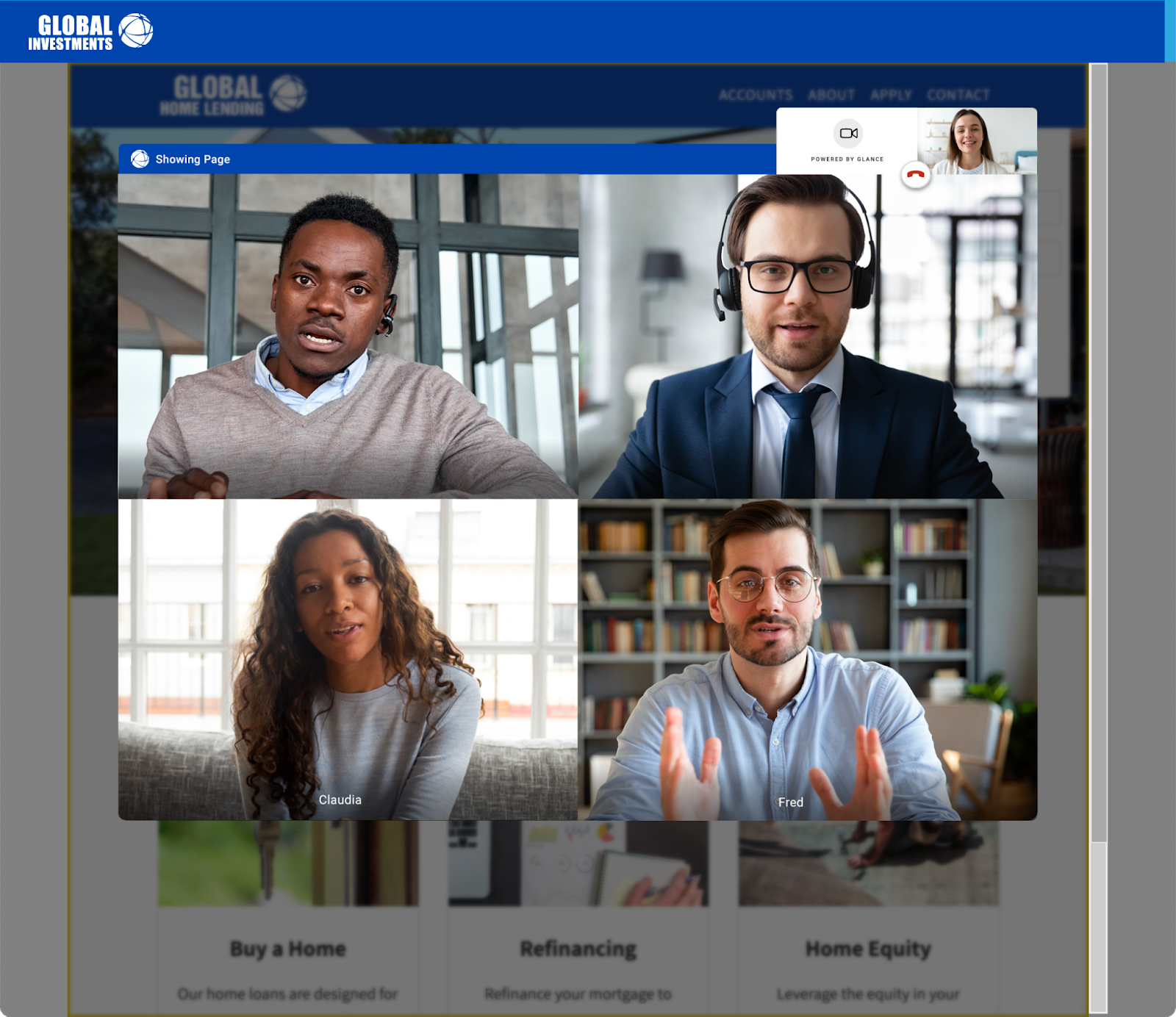 Multi-participant video display