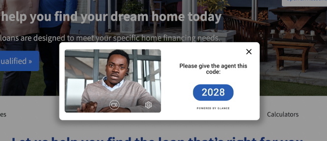 Visitor camera permission prompt