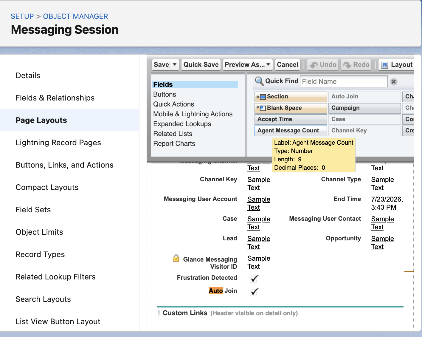 Page layout showing auto-join checkbox