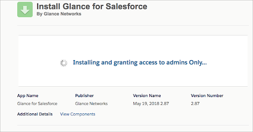 Processing install message in Salesforce