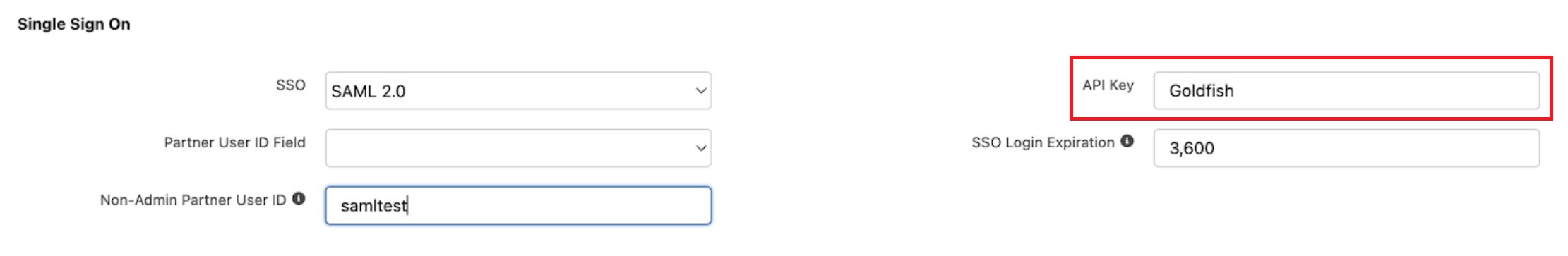 Salesforce SSO Settings mapping
