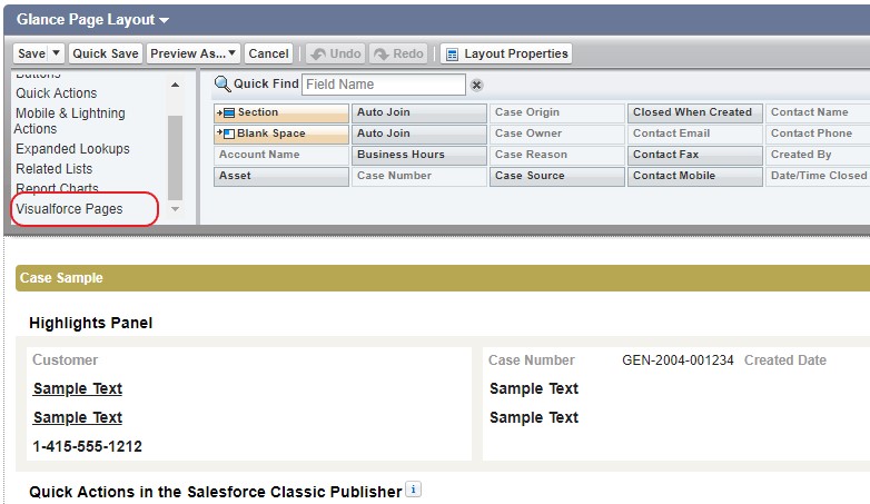 Visualforce Pages layout option in Salesforce Classic