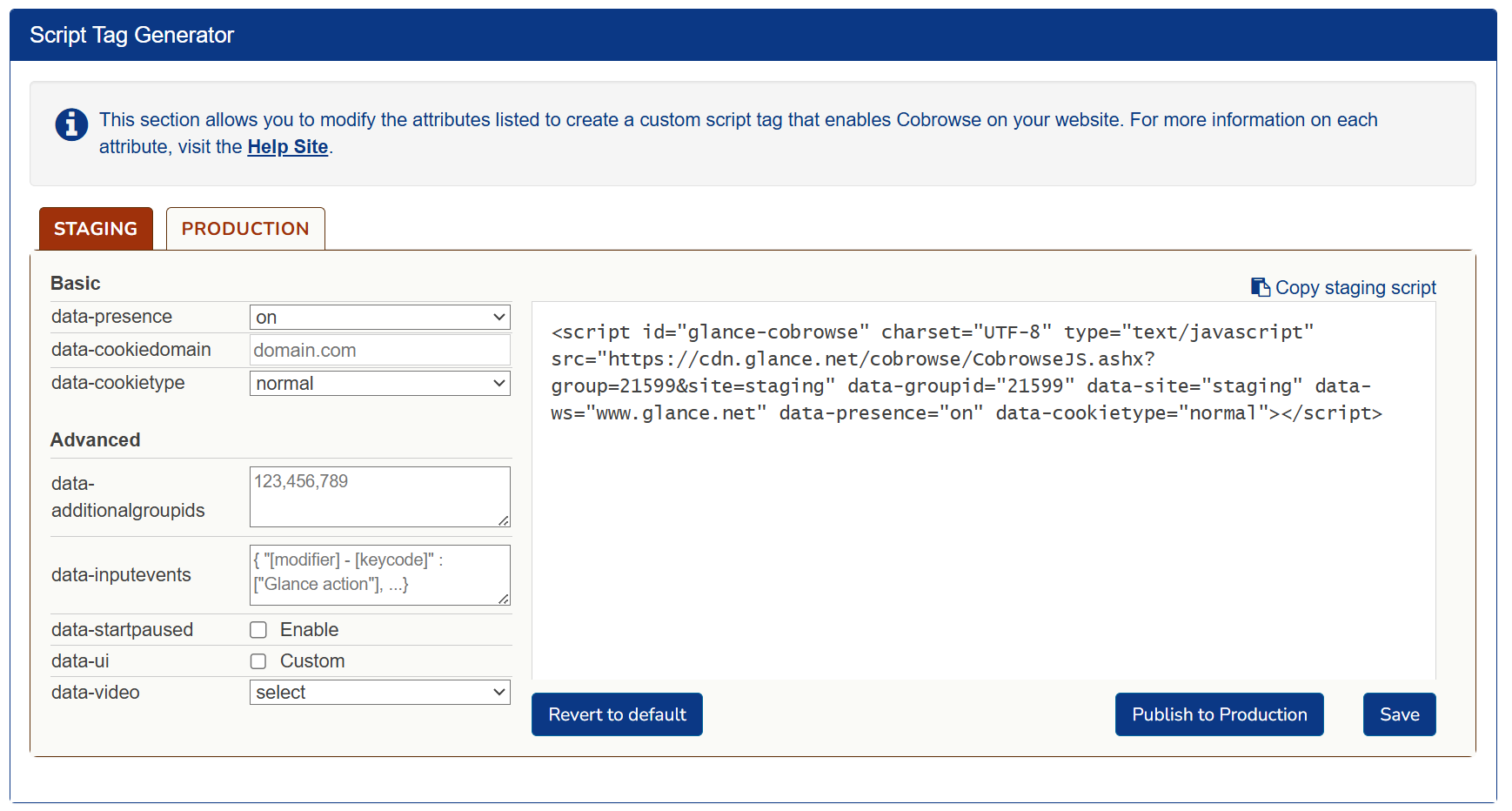 Script Tag Generator