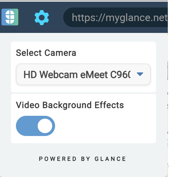 Toggle Video Background Effects