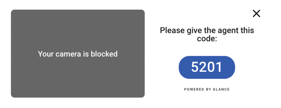 Edge blocked camera message