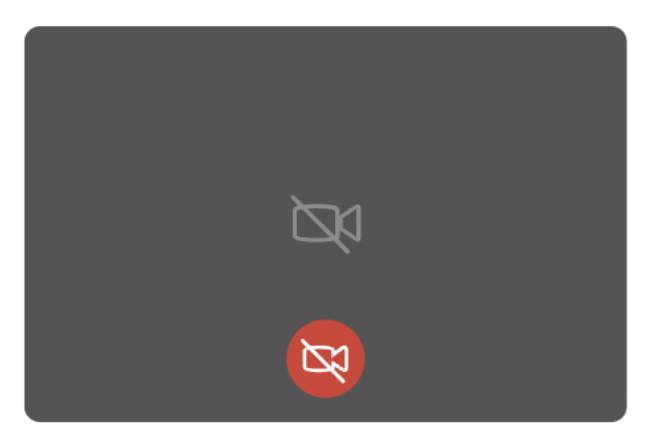 Video icon with a slash