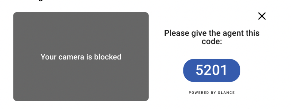 Safari blocked camera message