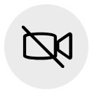 Video off icon